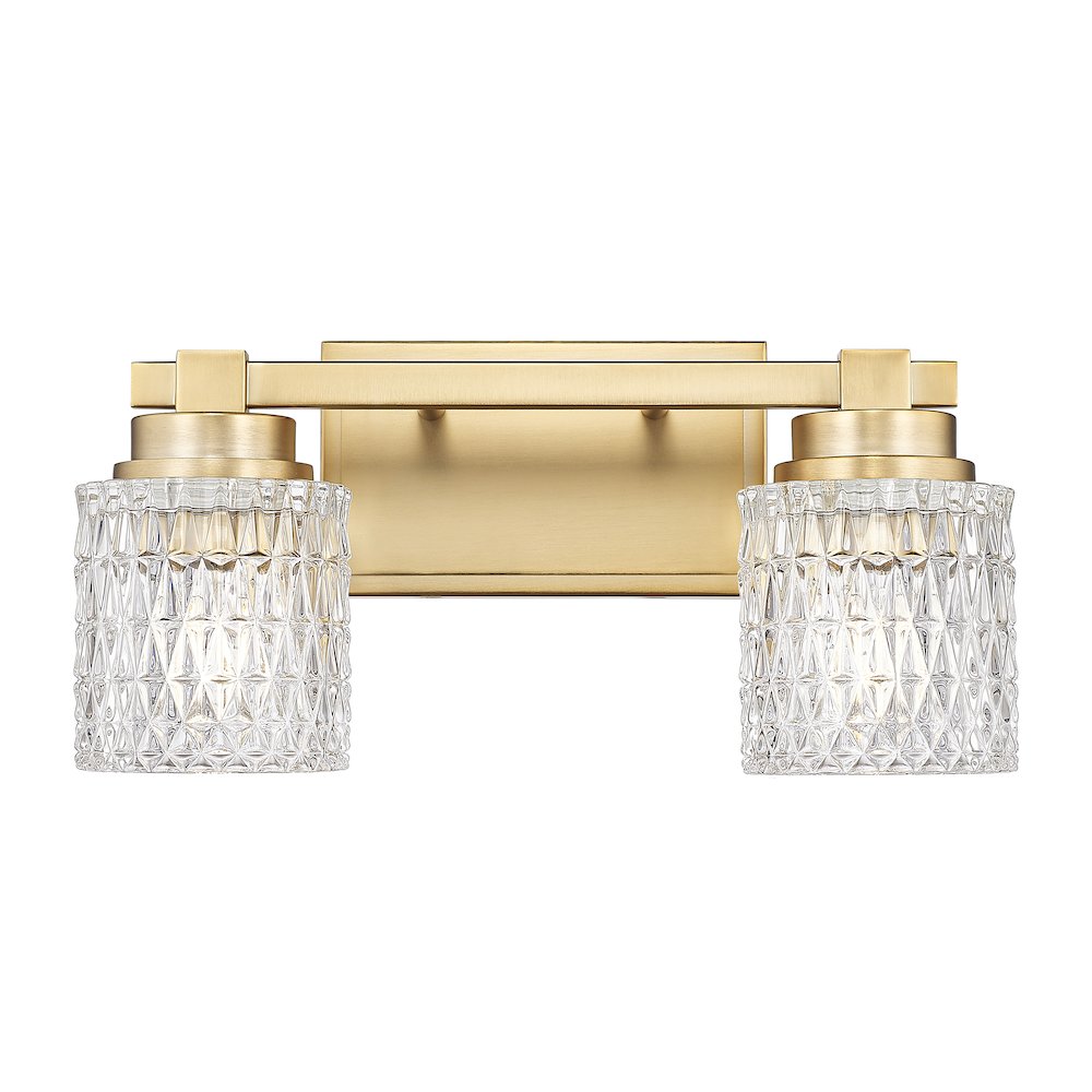 Z-Lite 2 Light Vanity, Modern Gold. Picture 2