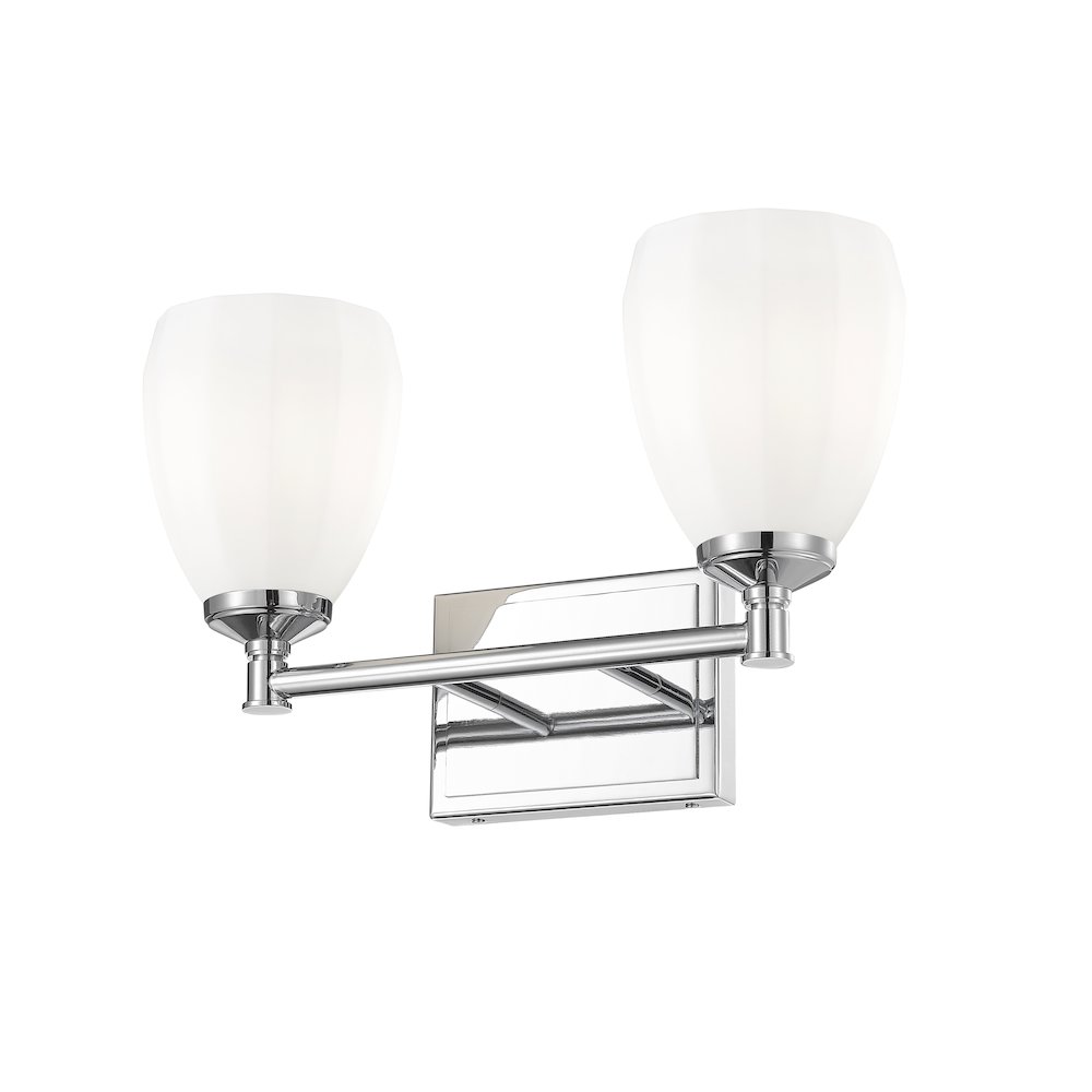 Z-Lite Oren 2 Light Vanity in Chrome  color, Steel frame. Picture 3