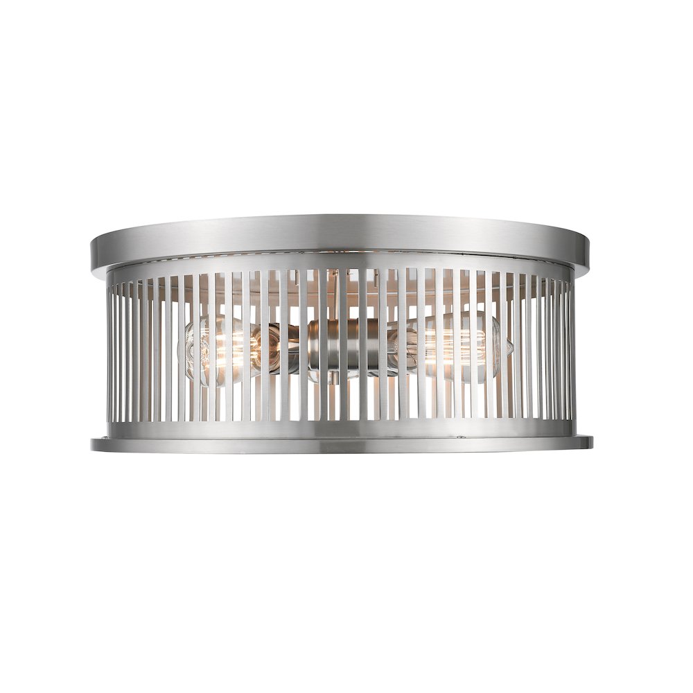 Z-Lite 3 Light Flush Mount. Picture 1