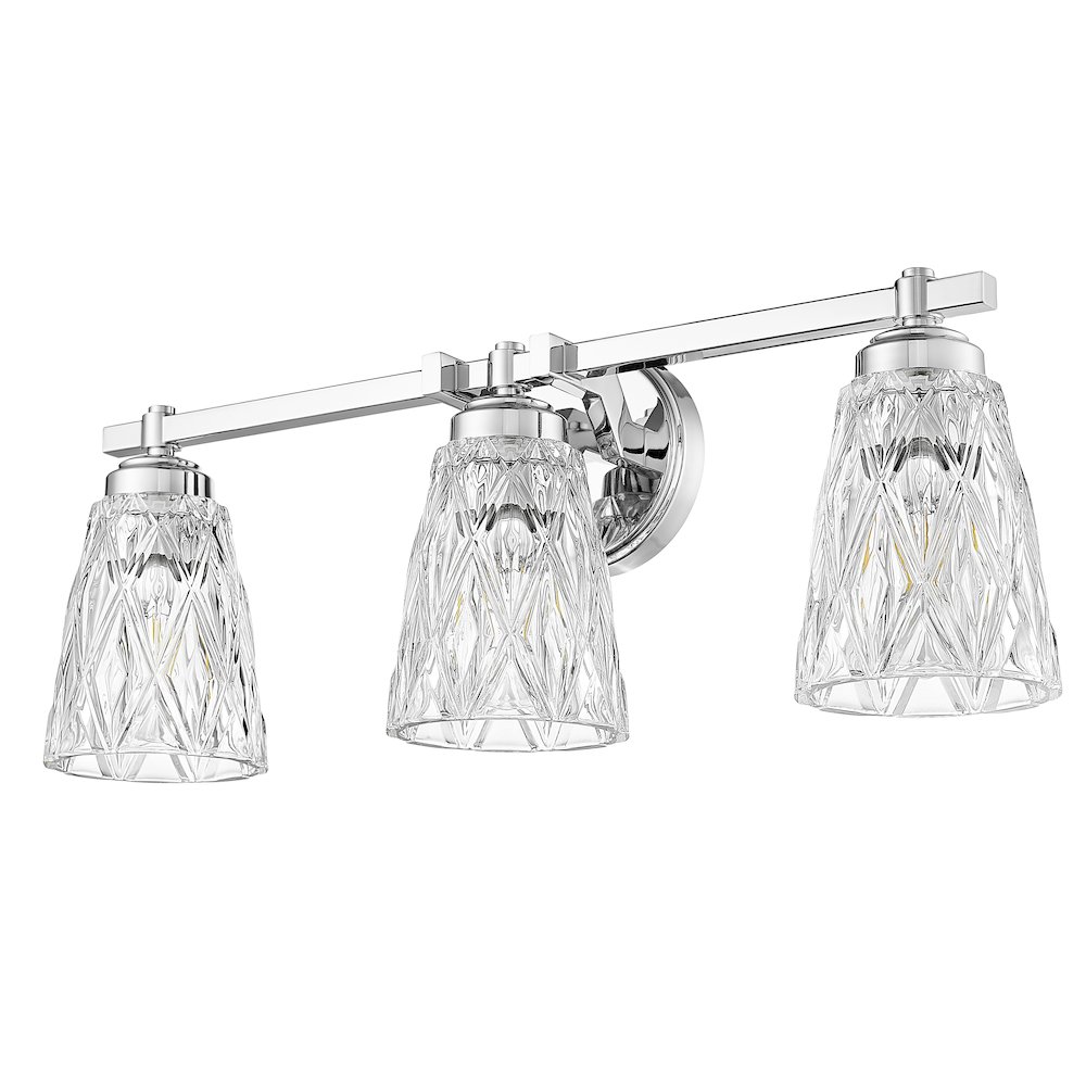 Z-Lite 3 Light Vanity, Chrome. Picture 7