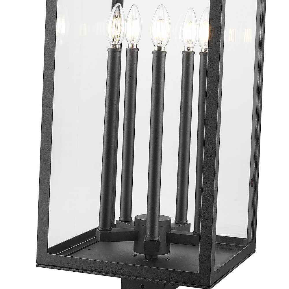 Z-Lite 5 Light Outdoor Post Mount Fixture. Picture 4