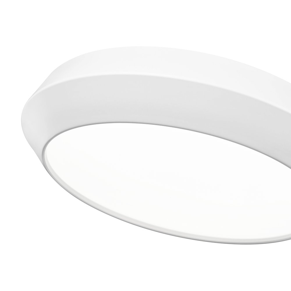 Z-Lite 1 Light Flush Mount, Matte White. Picture 4