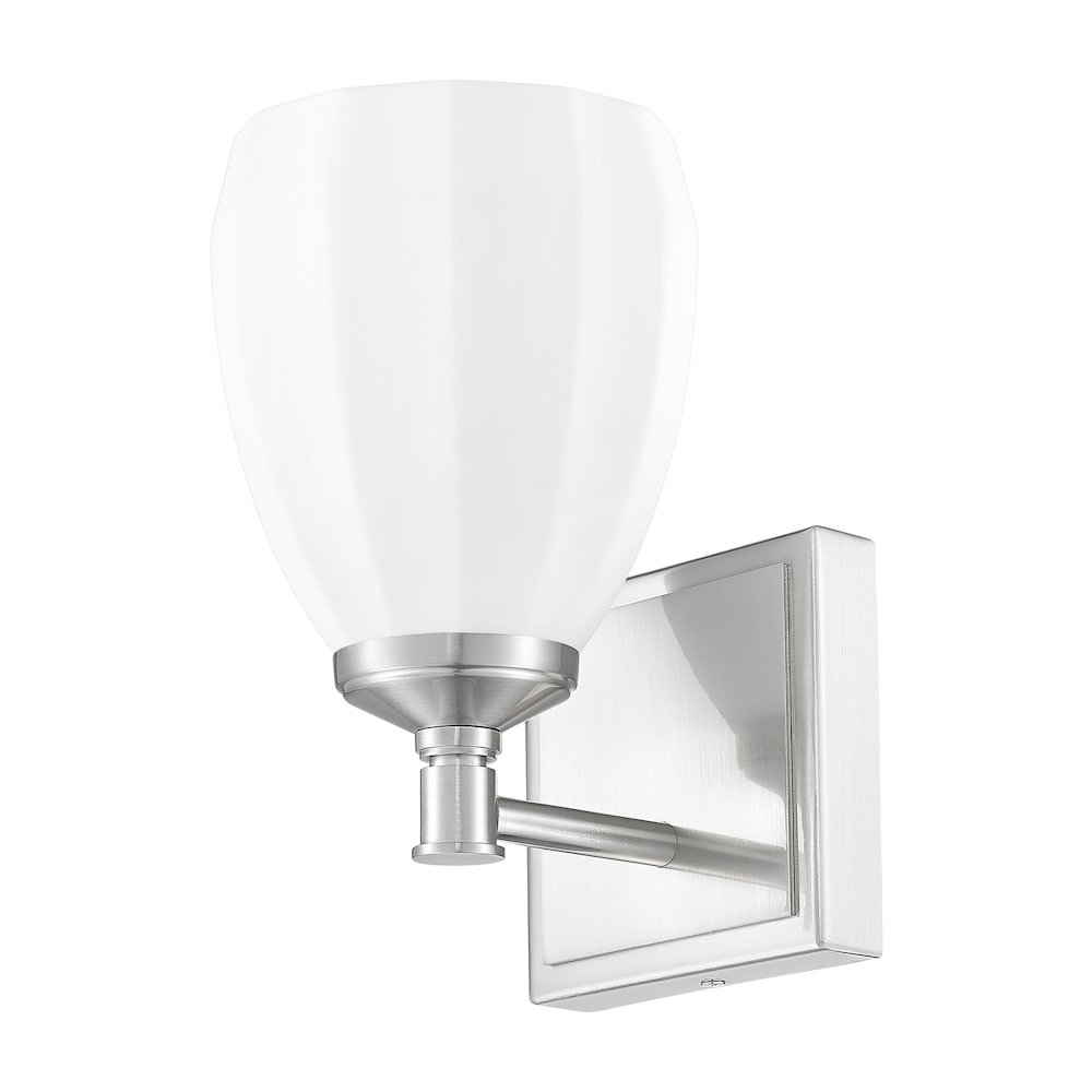 Z-Lite Oren 1 Light Vanity in Brushed Nickel color, Steel frame. Picture 5