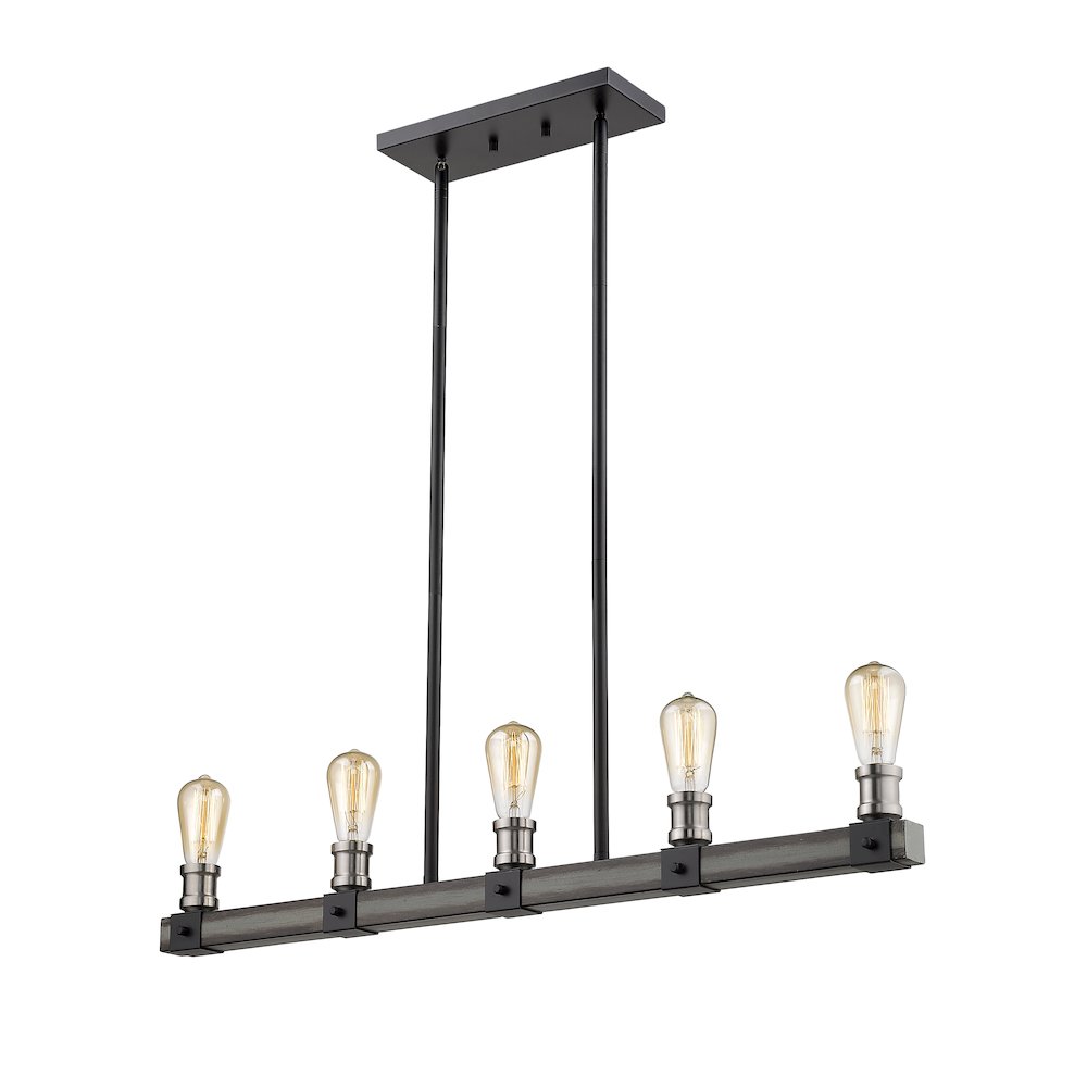 Z-Lite 5 Light Linear Chandelier. Picture 2