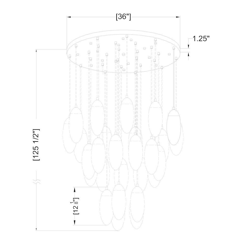 Z-Lite 27 Light Chandelier. Picture 8