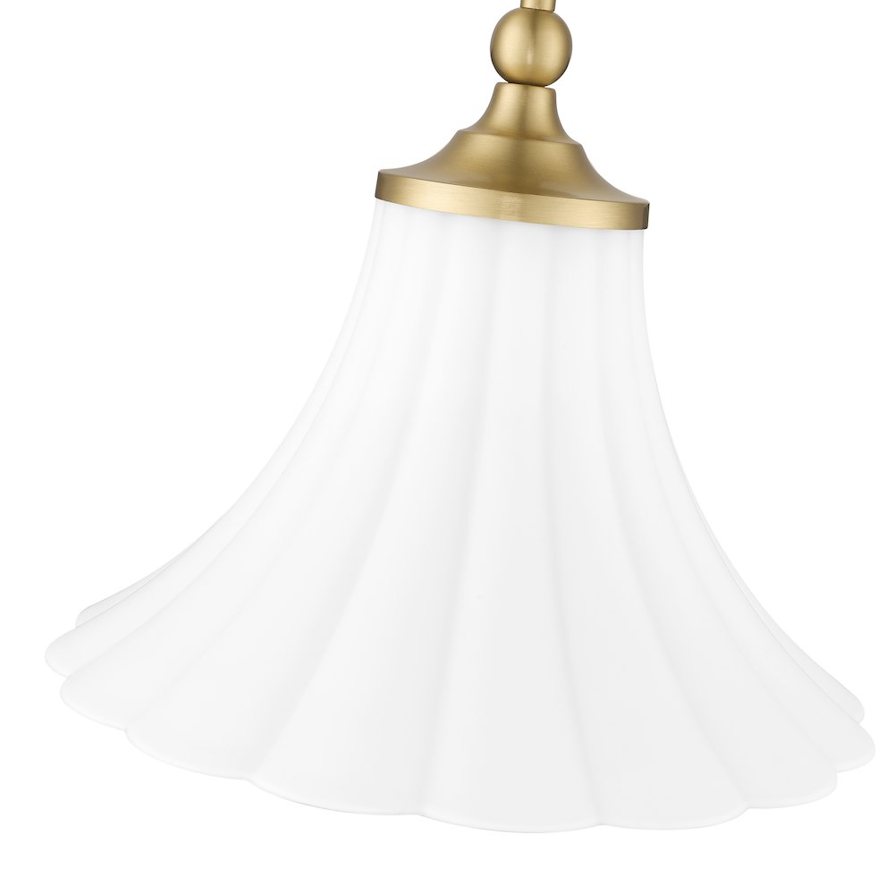 Z-Lite 1 Light Pendant, Modern Gold. Picture 4