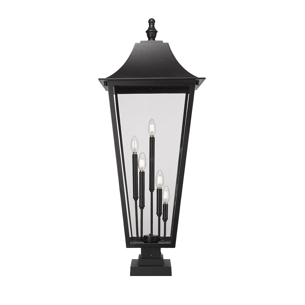 Z-Lite 5 Light Outdoor Pier Mounted Fixture. Picture 3