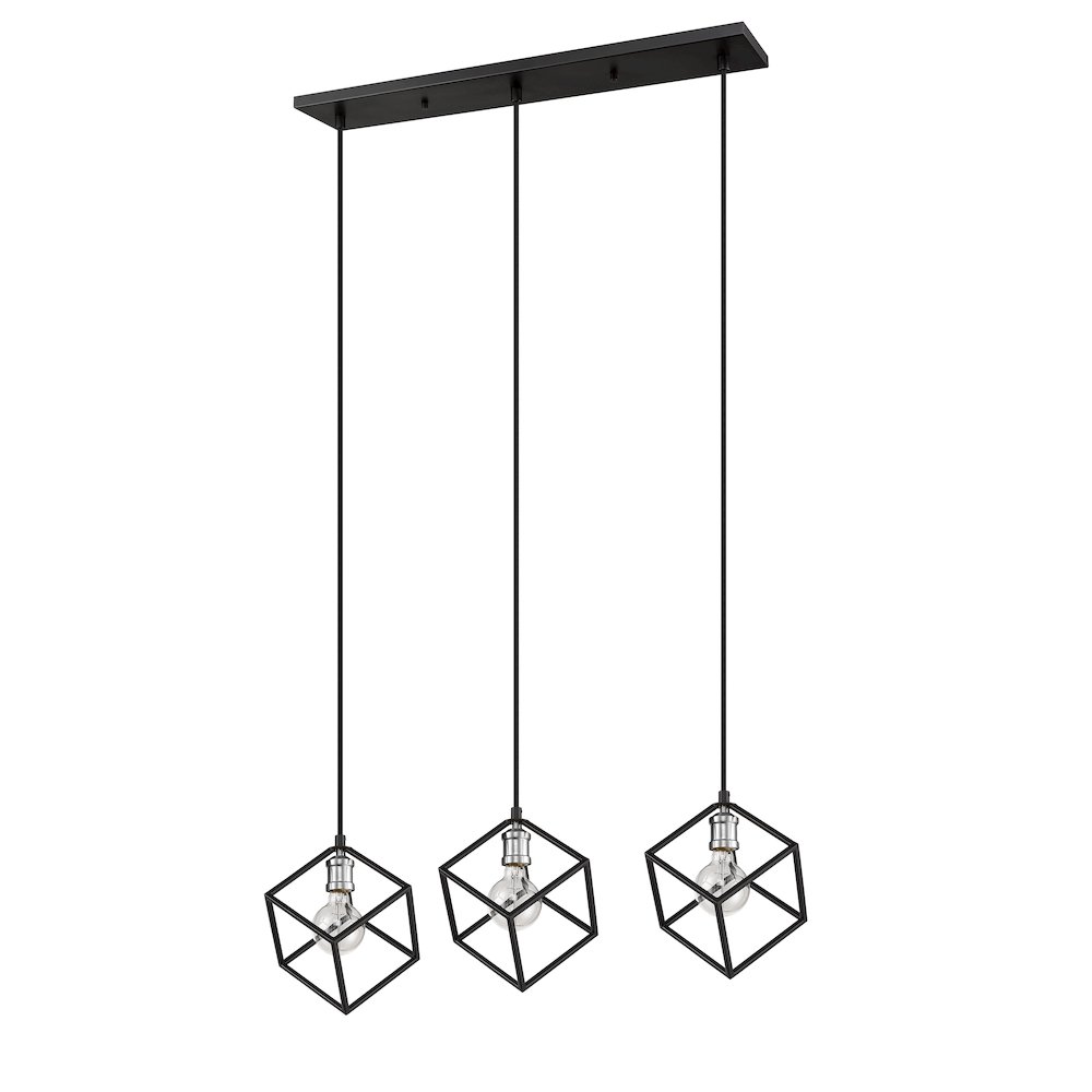 Z-Lite 3 Light Linear Chandelier. Picture 5