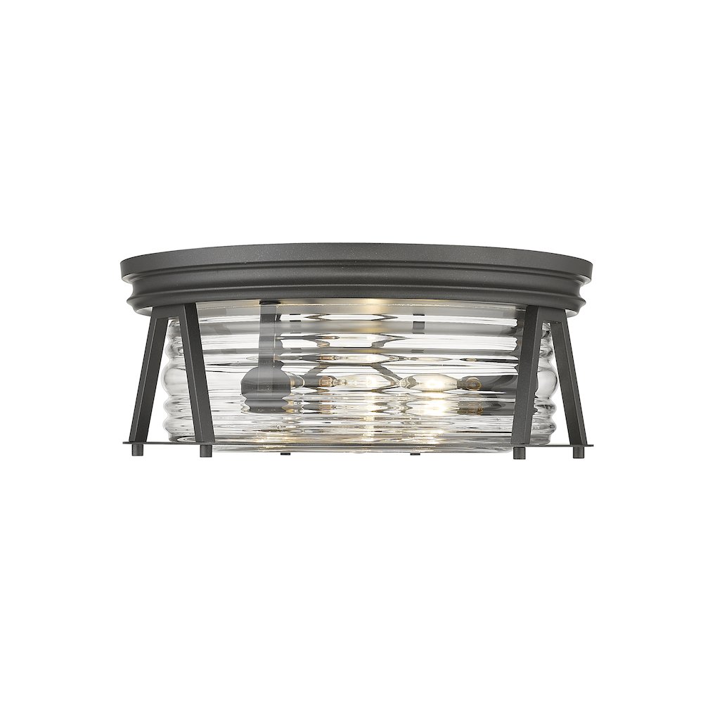 Z-Lite 3 Light Flush Mount. Picture 2