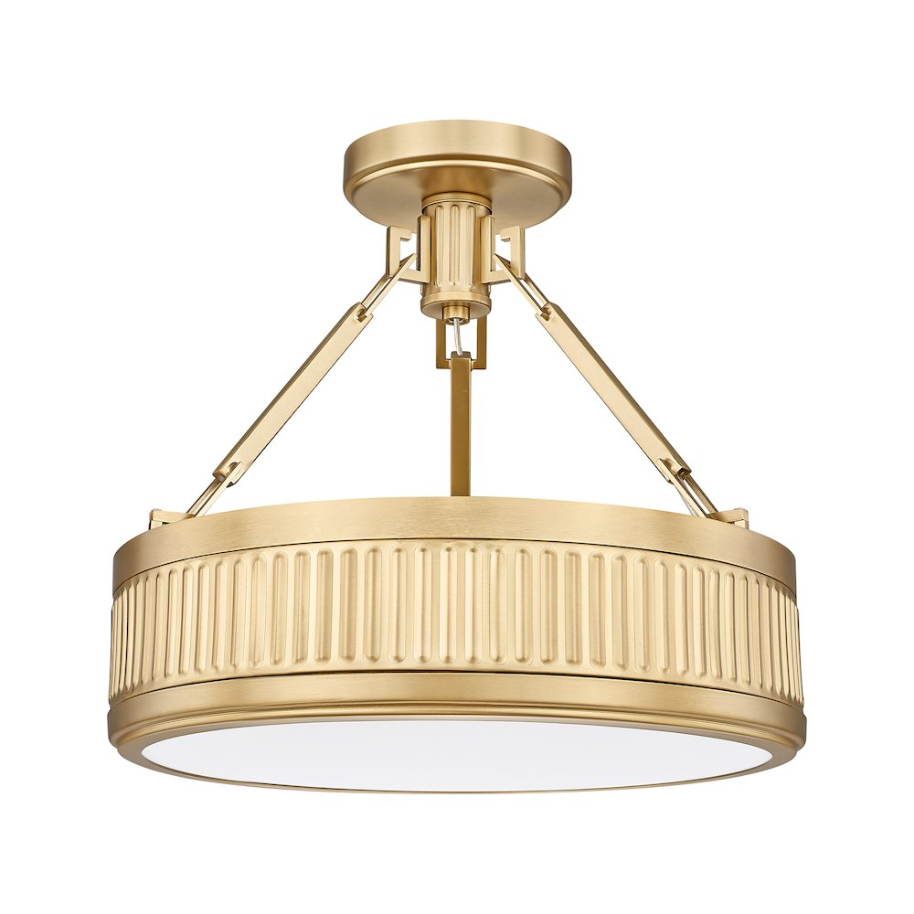 Z-Lite 1 Light Semi Flush Mount, Modern Gold. Picture 7