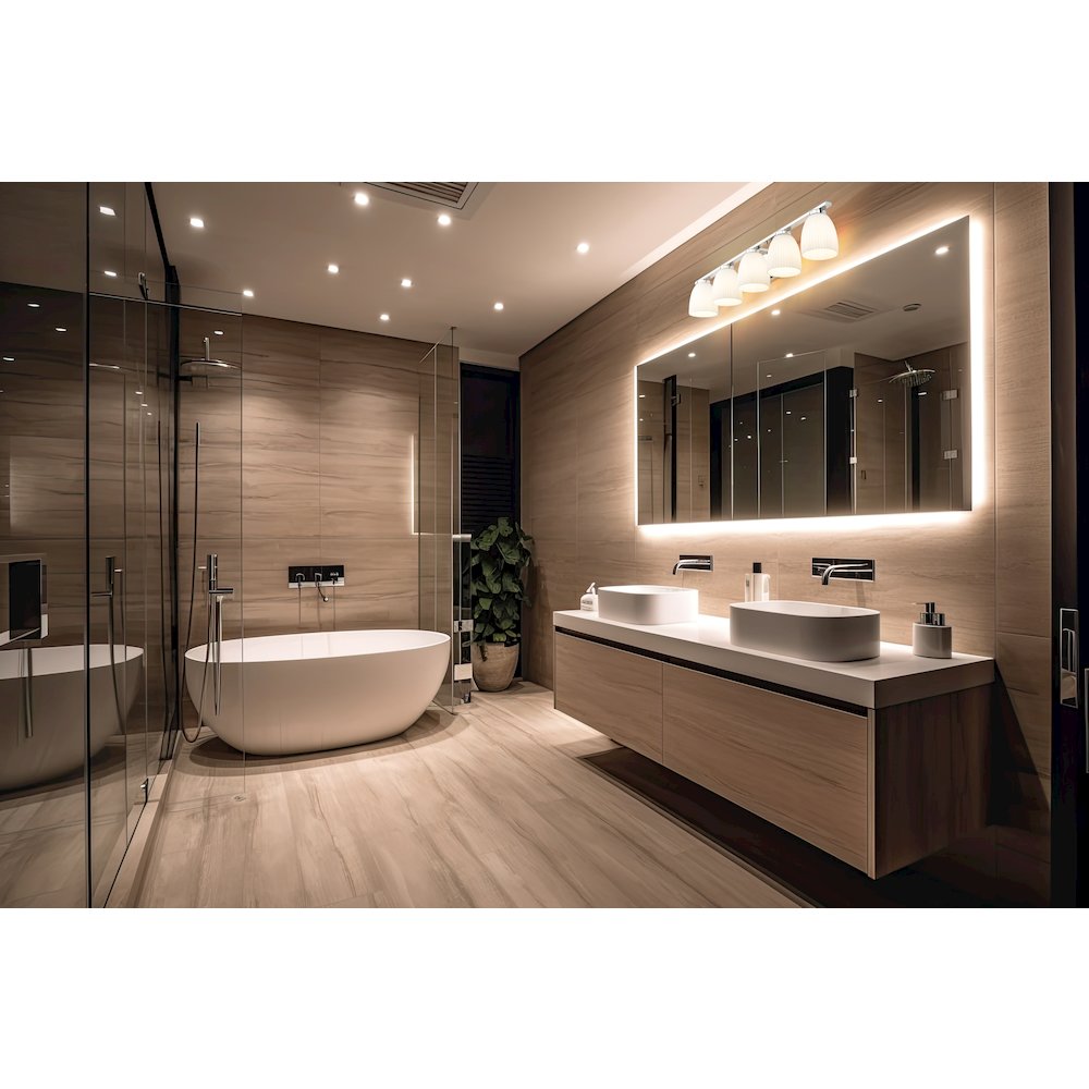 Z-Lite Naya 5 Light Vanity in Chrome color, Steel frame. Picture 7