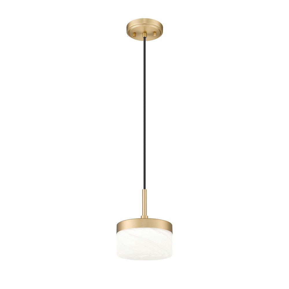 Z-Lite 1 Light Pendant, Modern Gold. Picture 3