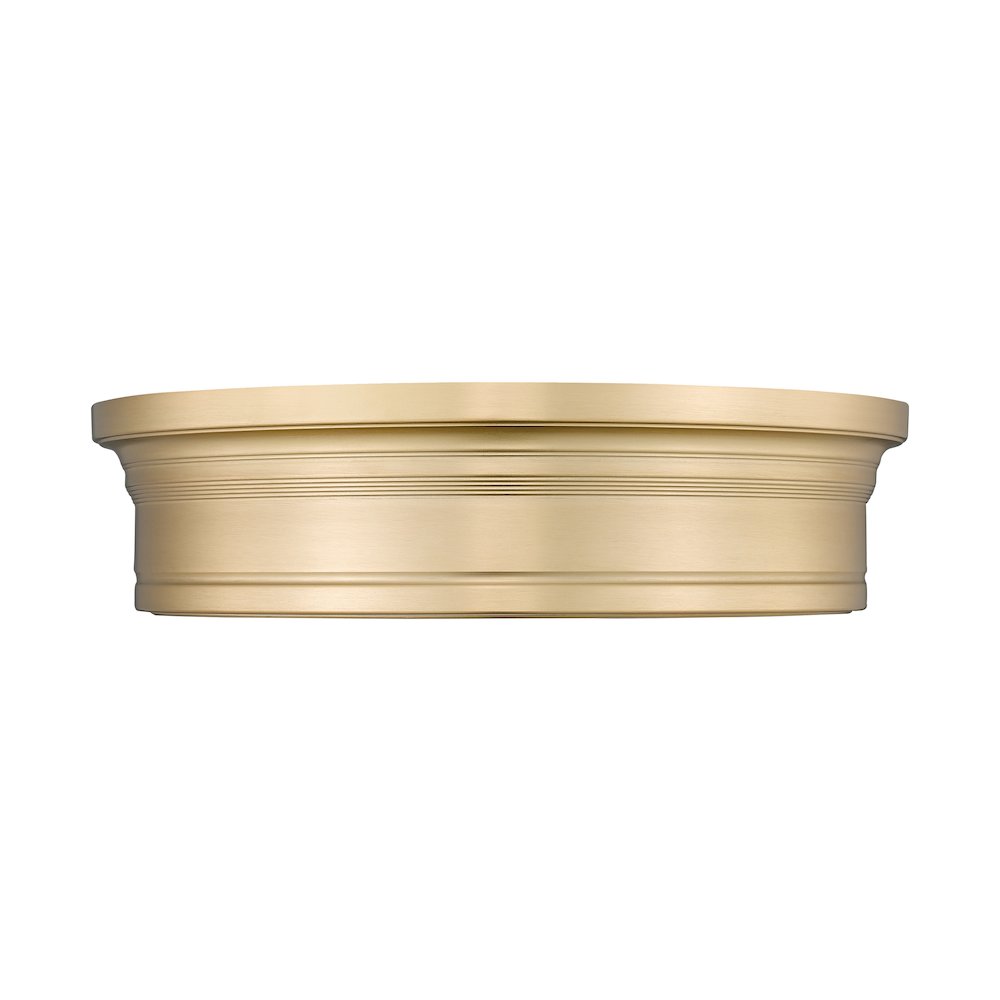 Z-Lite 1 Light Flush Mount, Modern Gold. Picture 2