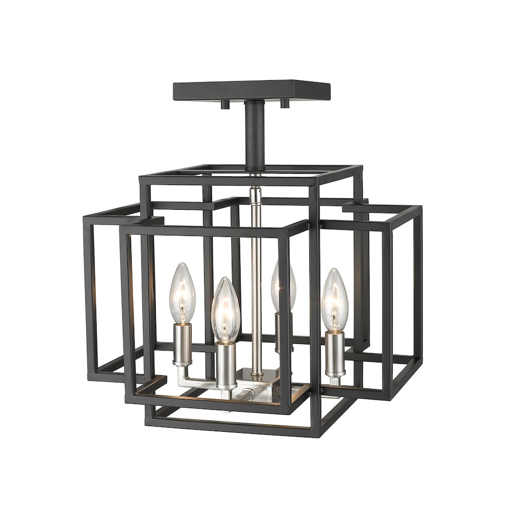 Z-Lite 4 Light Semi Flush Mount. Picture 4