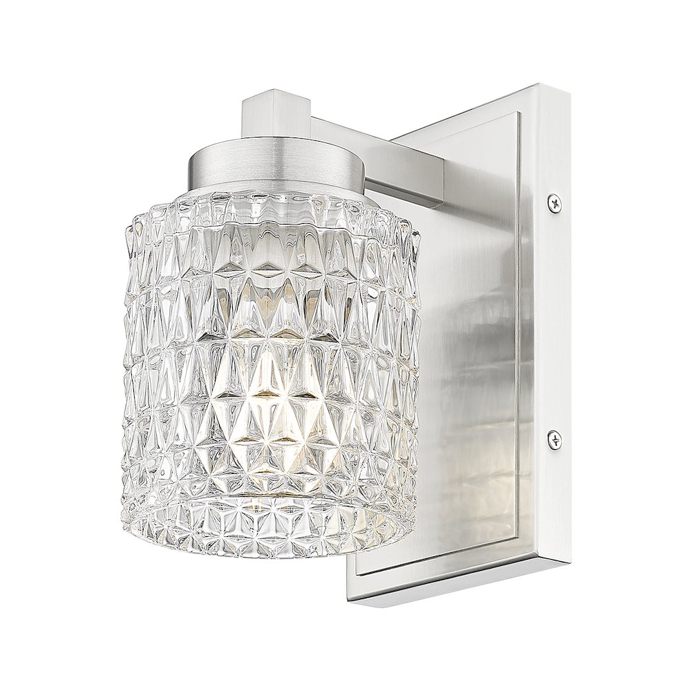Z-Lite 1 Light Wall Sconce, Brushed Nickel. Picture 3