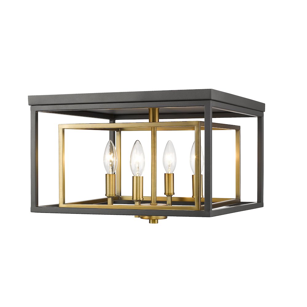 Z-Lite 4 Light Flush Mount. Picture 4