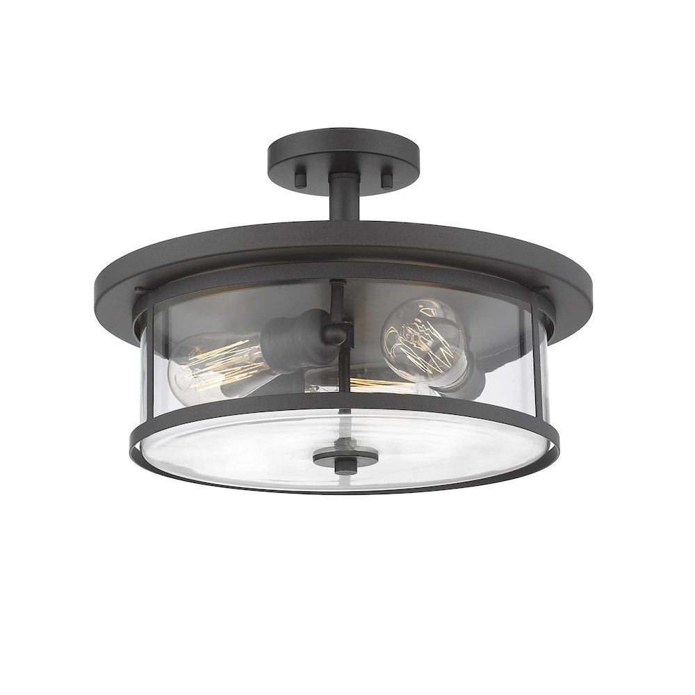 Z-Lite 3 Light Semi Flush Mount. Picture 3
