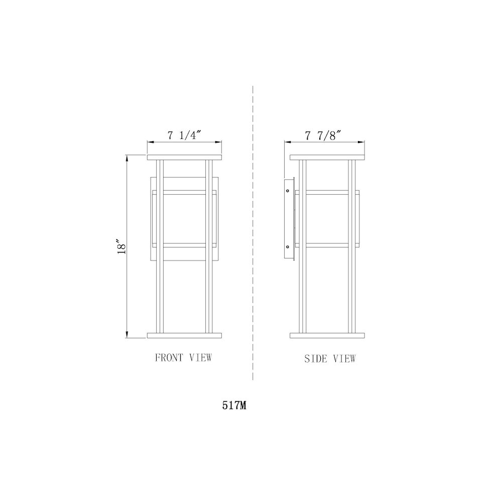 Z-Lite 2 Light Outdoor Wall Light. Picture 8