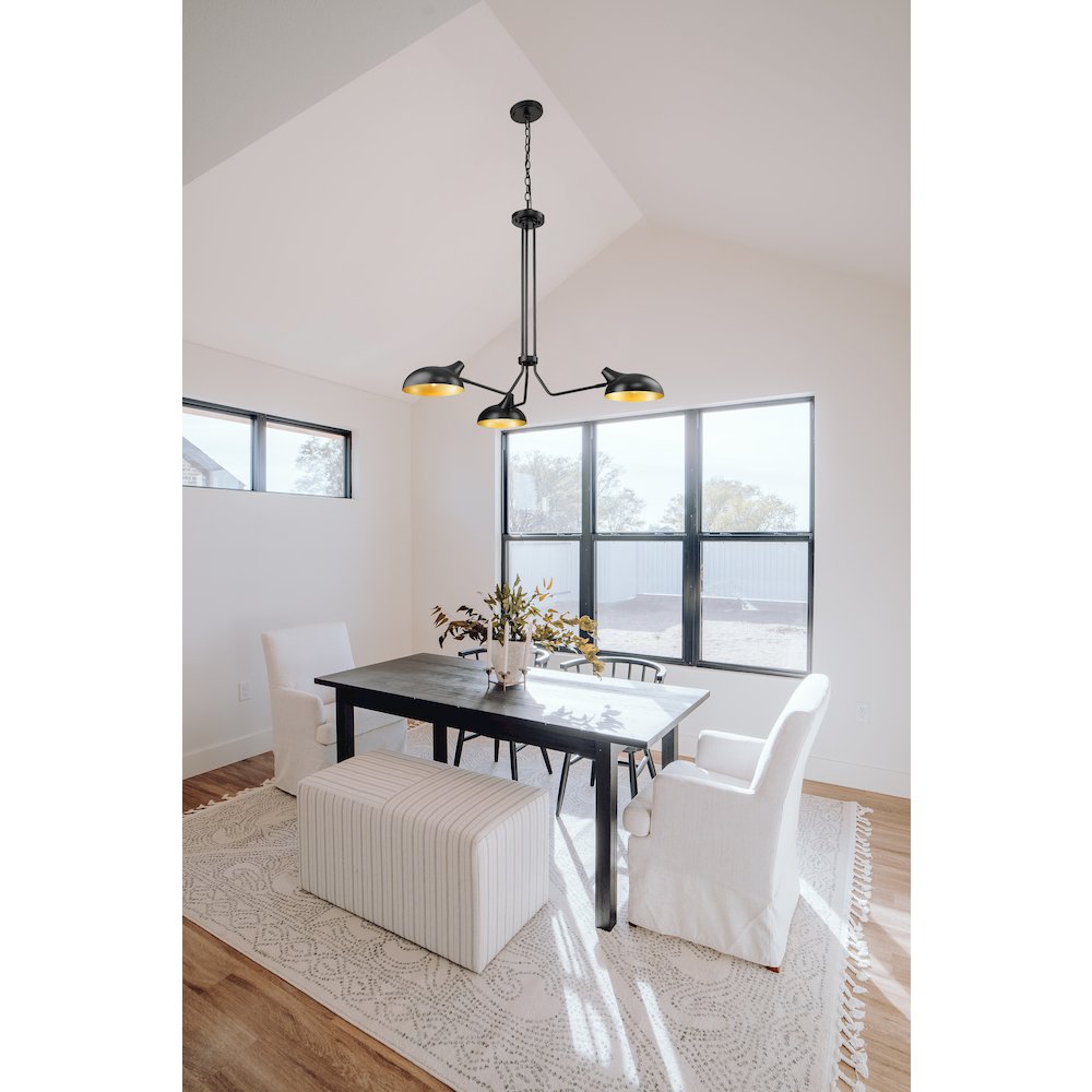 Z-Lite 3 Light Chandelier. Picture 6