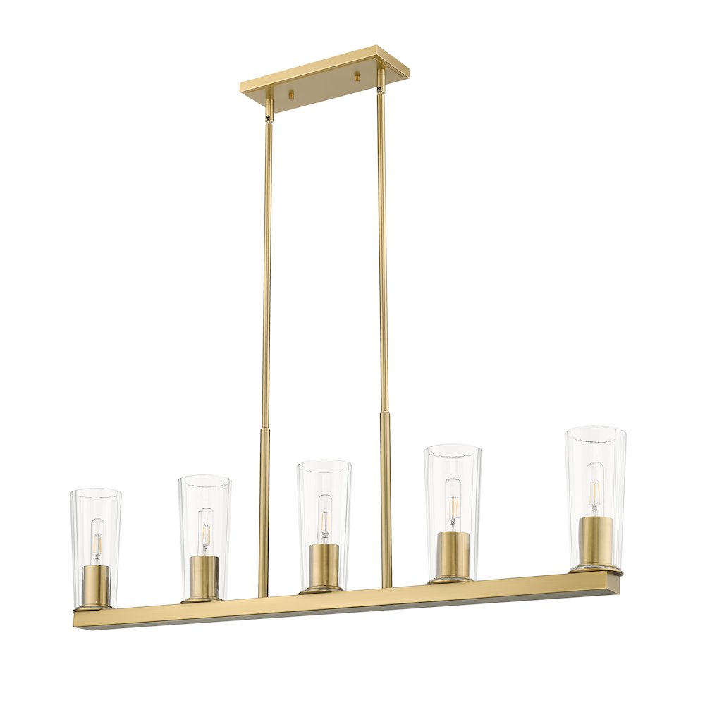 Z-Lite 5 Light Linear Chandelier. Picture 5