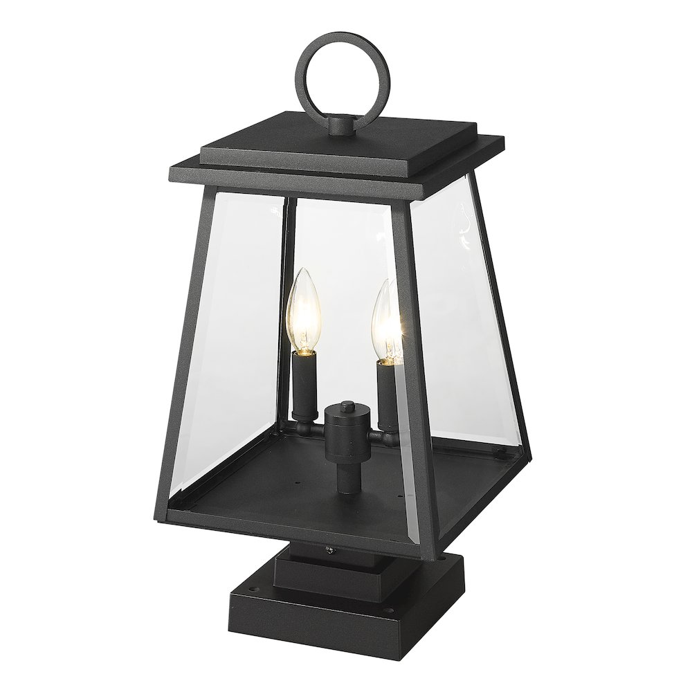 Z-Lite 2 Light Outdoor Pier Mounted Fixture. Picture 3
