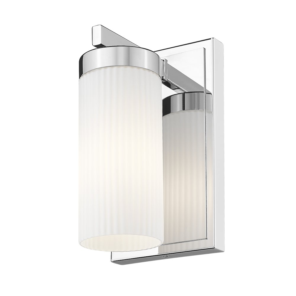 Z-Lite Danica 1 Light Wall Sconce in Chrome color, Steel frame. Picture 2