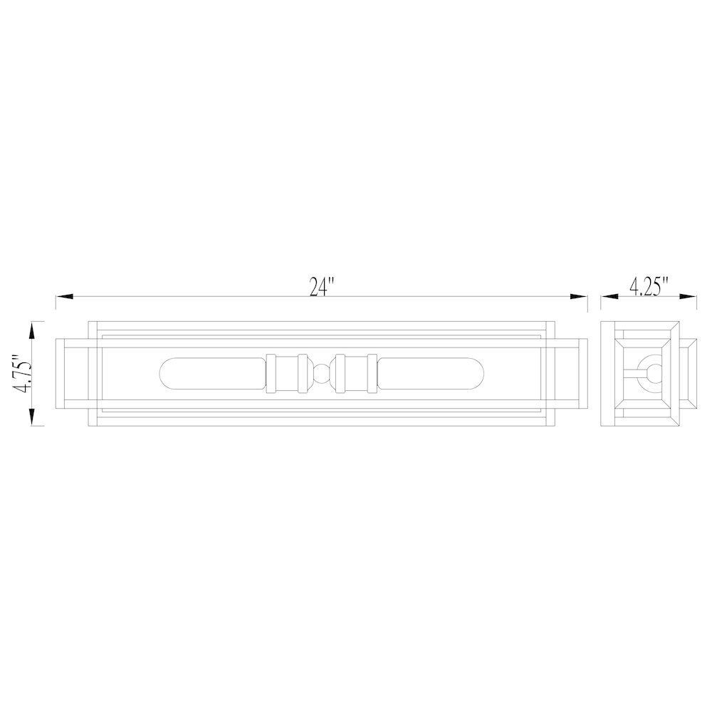 Z-Lite 2 Light Vanity. Picture 8