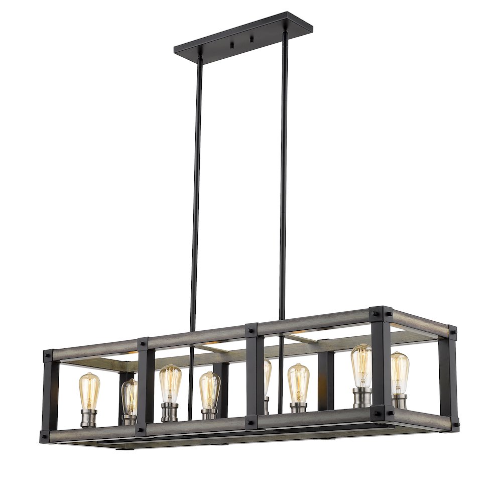 Z-Lite 8 Light Linear Chandelier. Picture 2