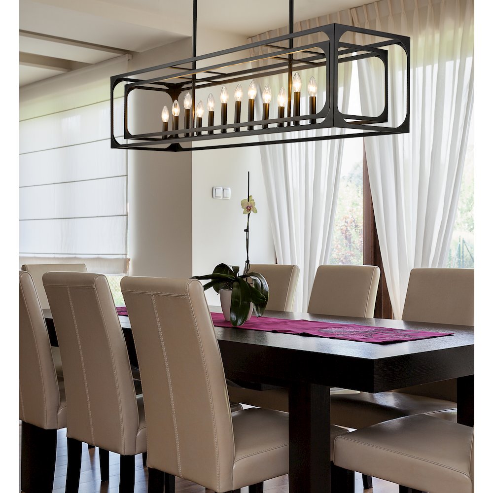 Z-Lite 13 Light Linear Chandelier. Picture 7