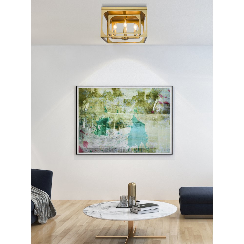 Z-Lite 4 Light Flush Mount. Picture 6