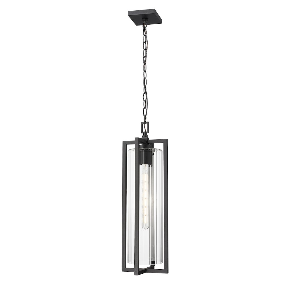 Z-Lite 1 Light Outdoor Chain Mount Ceiling Fixture. Picture 1