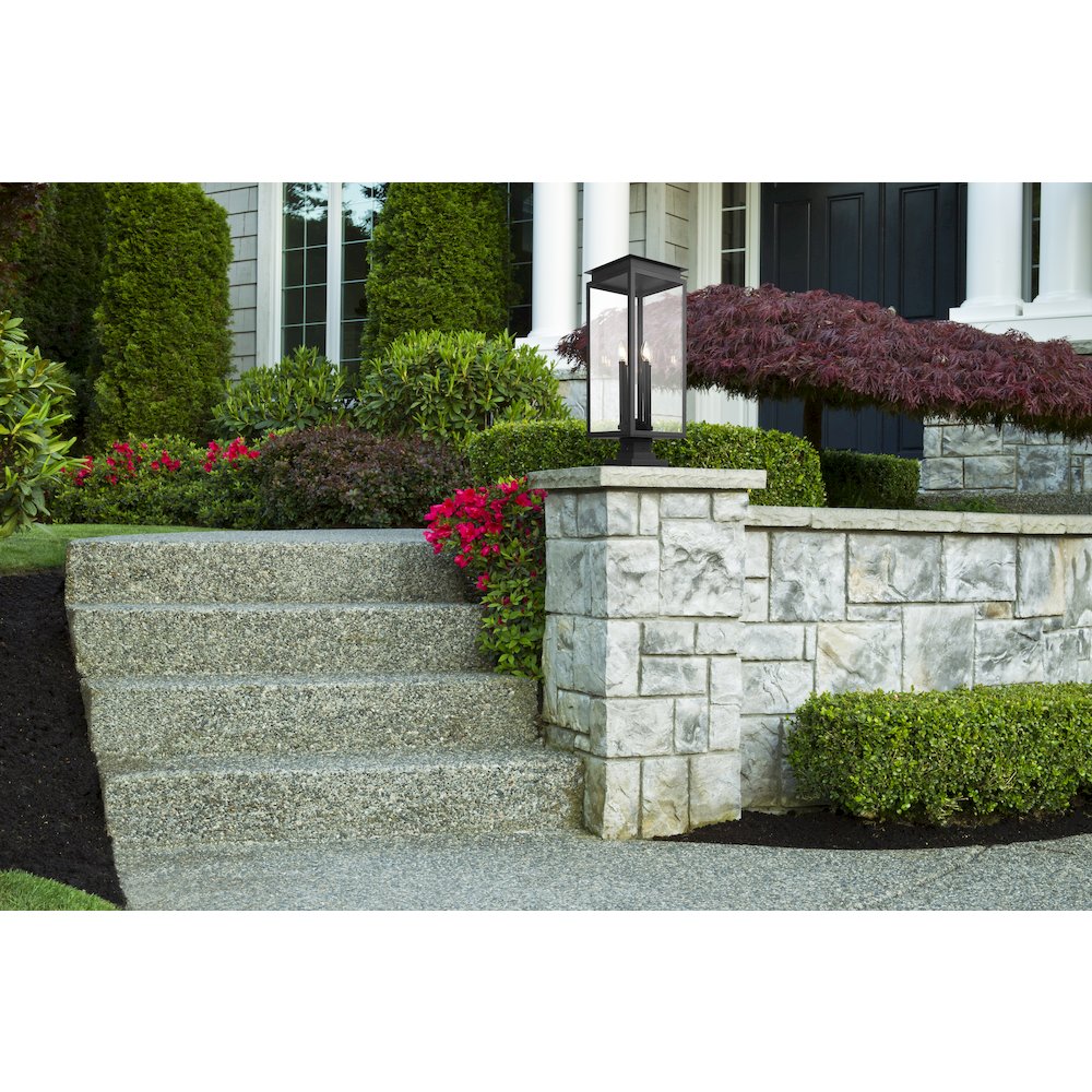 Z-Lite 4 Light Outdoor Pier Mounted Fixture. Picture 6