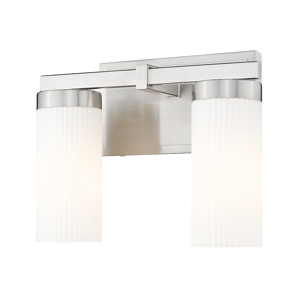 Z-Lite Danica 2 Light Vanity in Brushed Nickel color, Steel frame. Picture 1