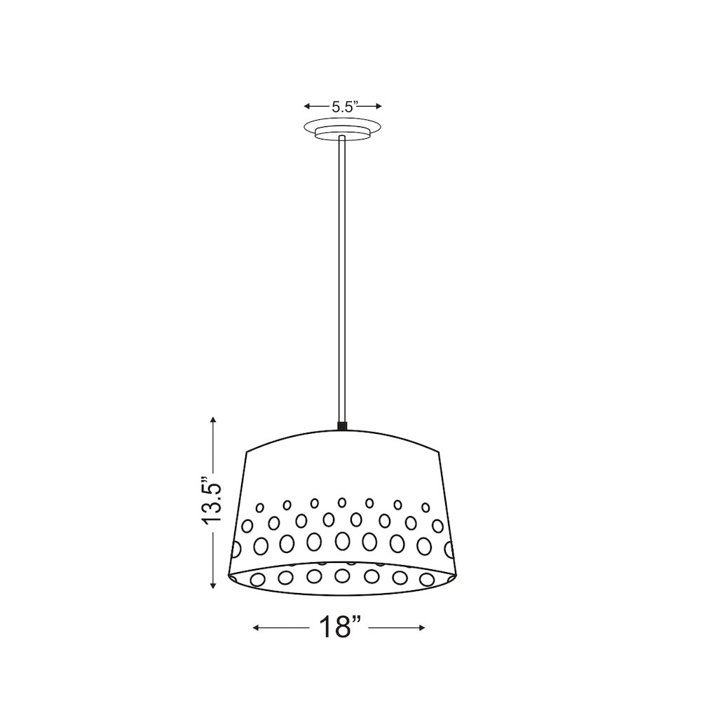 Z-Lite 1 Light Chandelier. Picture 8