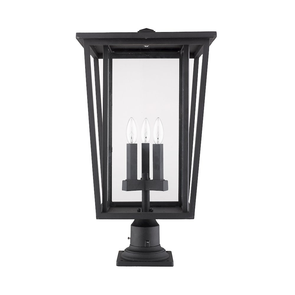 Z-Lite 3 Light Outdoor Pier Mounted Fixture. Picture 4