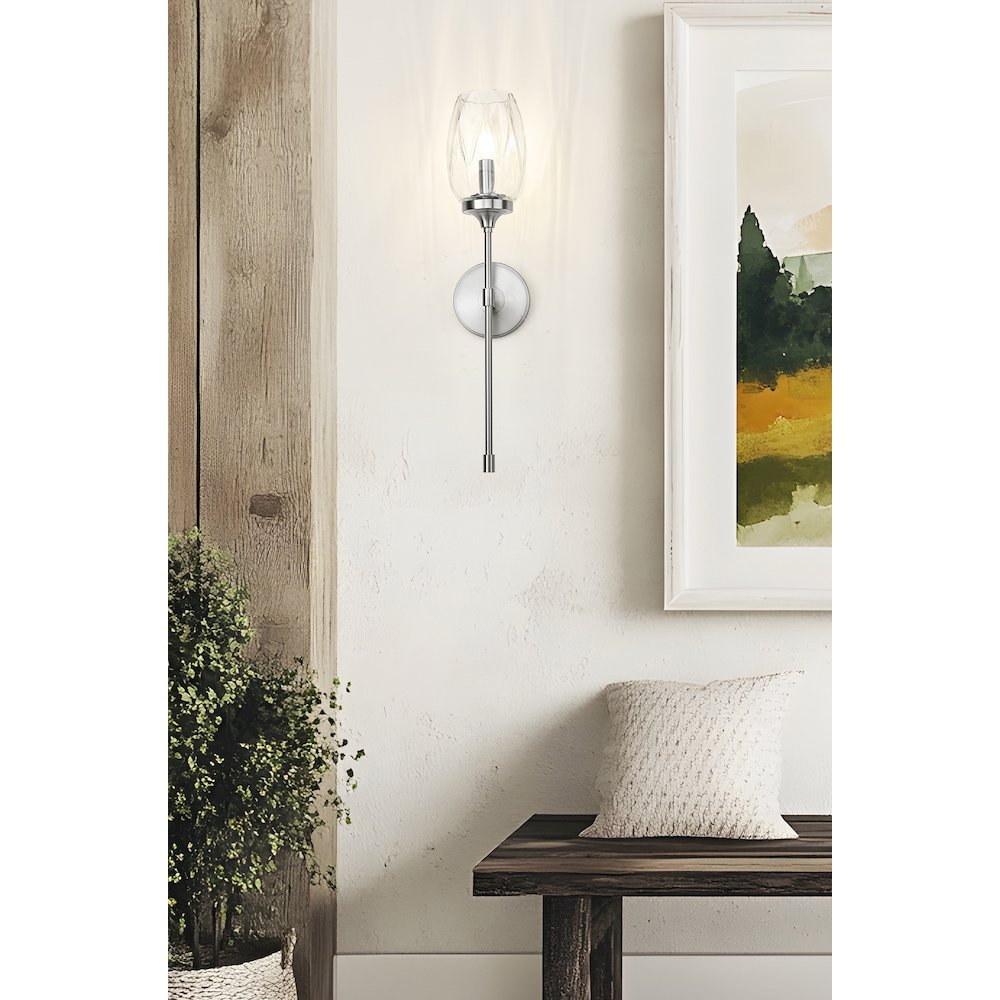 Z-Lite 1 Light Wall Sconce, Brushed Nickel. Picture 5