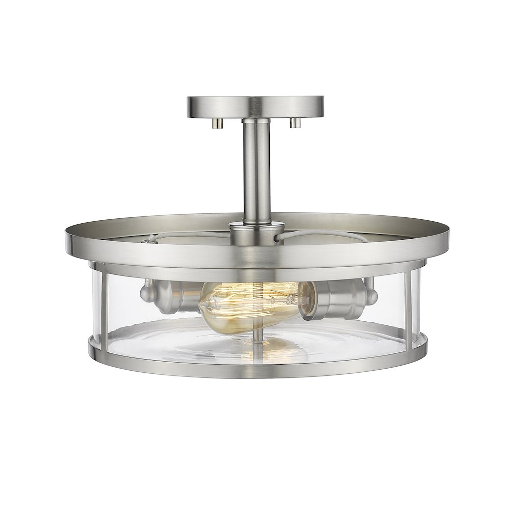 Z-Lite 2 Light Semi Flush Mount. Picture 4