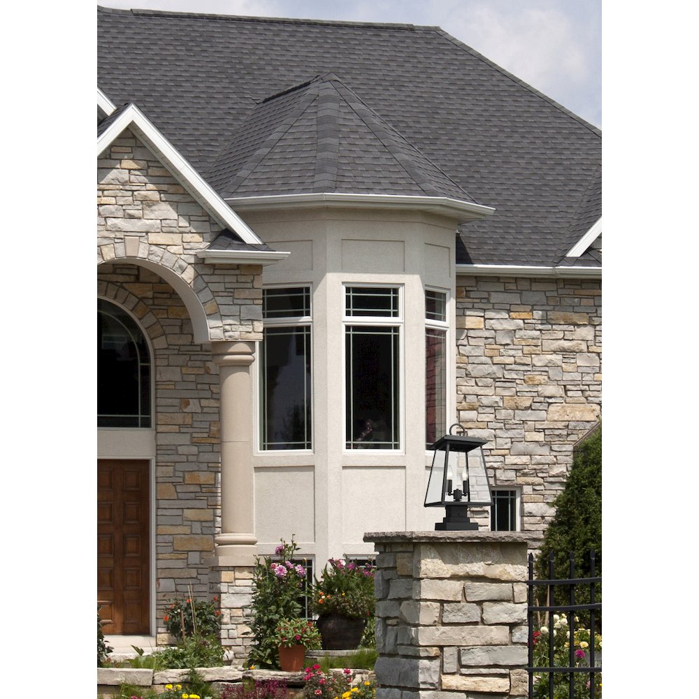 Z-Lite 2 Light Outdoor Pier Mounted Fixture. Picture 6