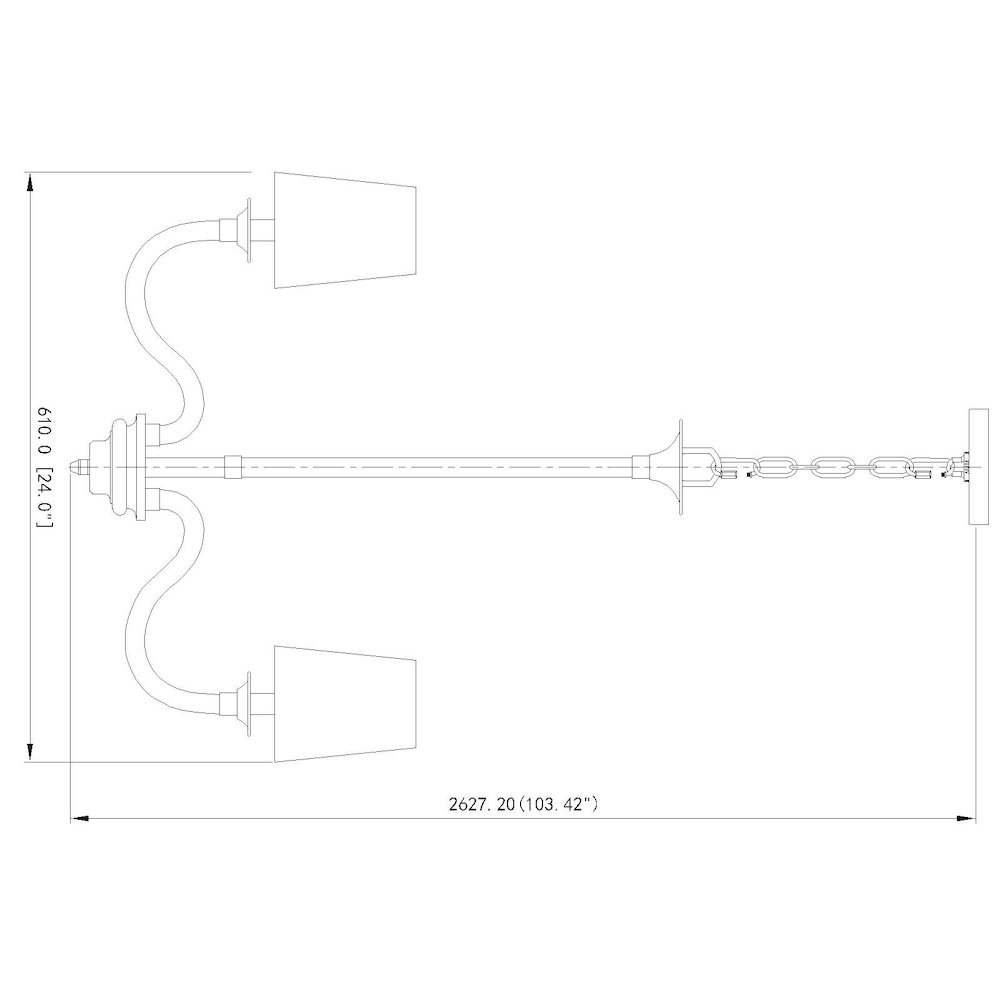 Z-Lite 5 Light Chandelier. Picture 8