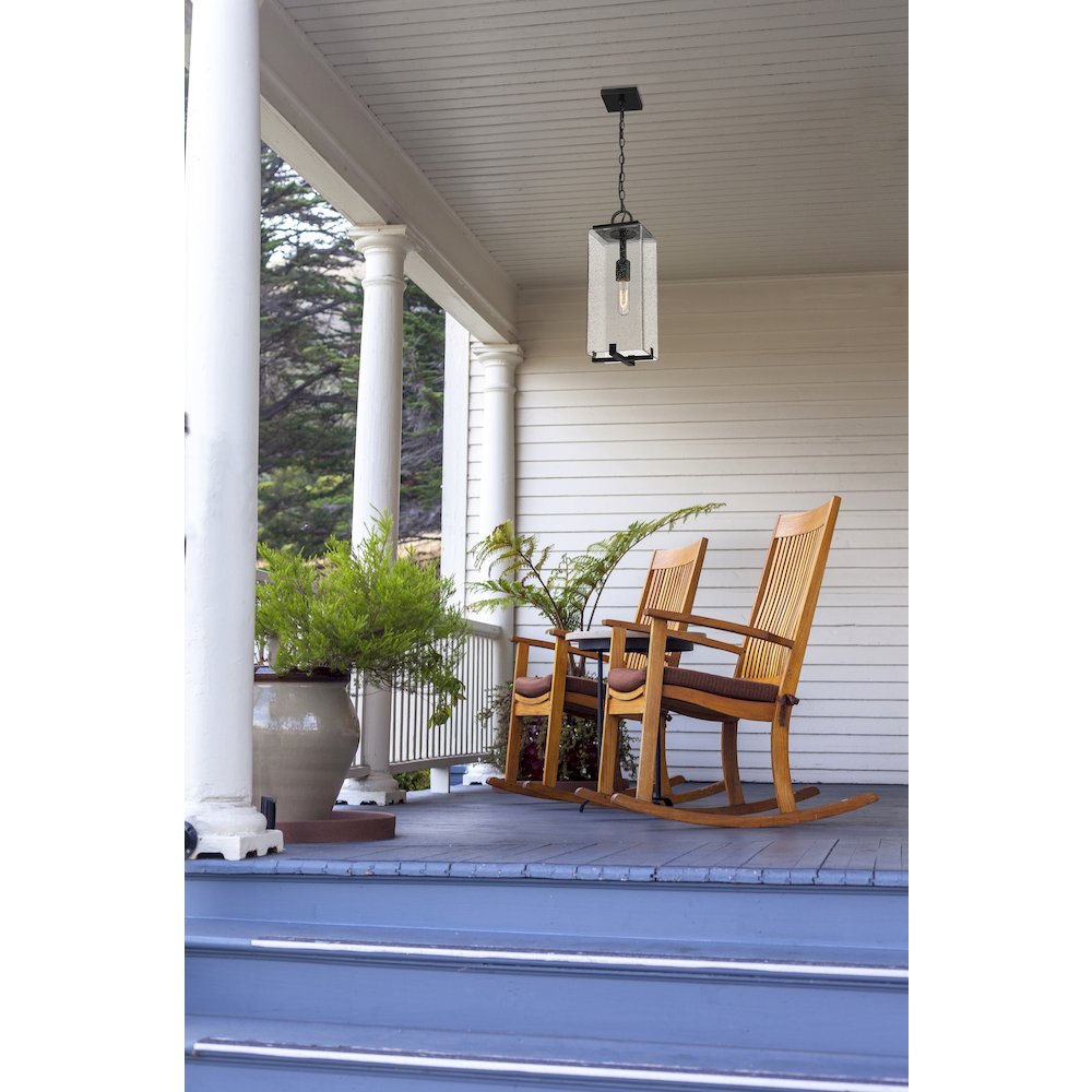 Z-Lite 1 Light Outdoor Chain Mount Ceiling Fixture. Picture 7