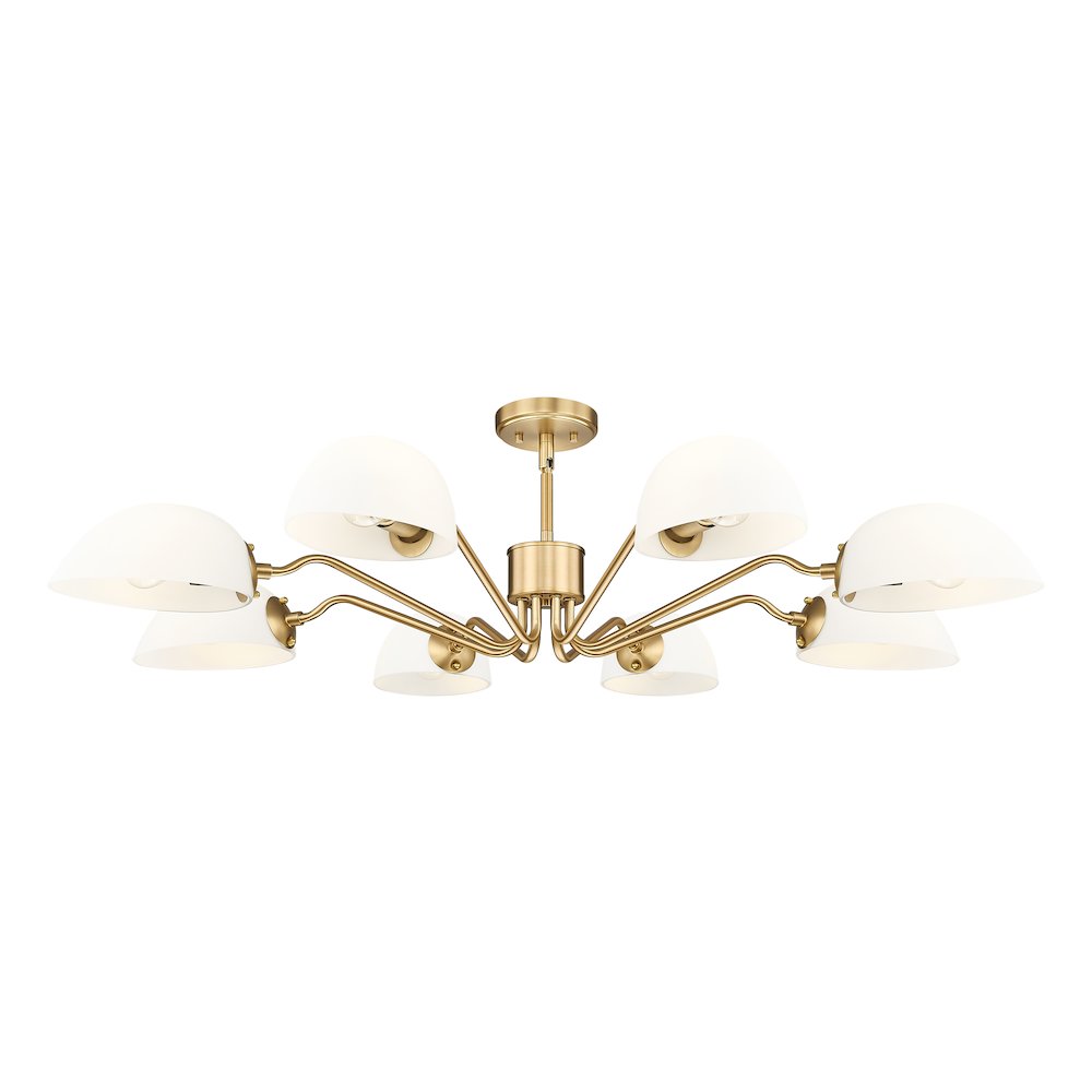 Z-Lite 8 Light Chandelier, Modern Gold. Picture 3