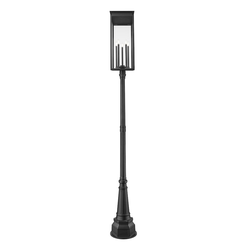 Z-Lite 5 Light Outdoor Post Mounted Fixture. Picture 2