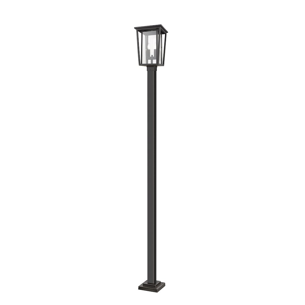 Z-Lite 2 Light Outdoor Post Mounted Fixture. Picture 1