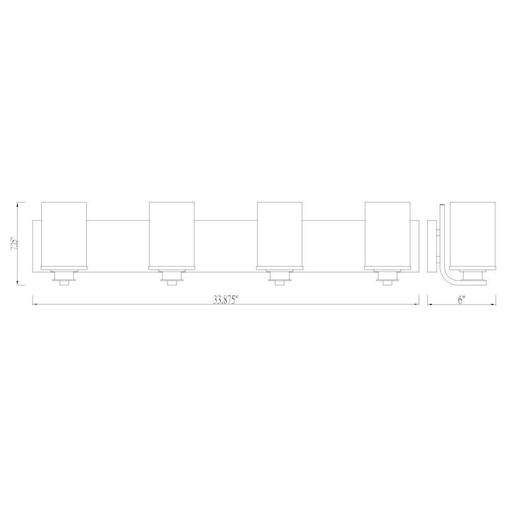 Z-Lite 4 Light Vanity. Picture 8