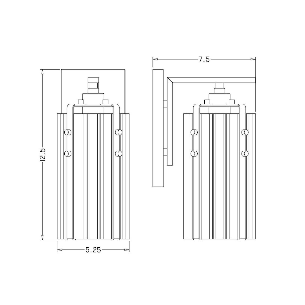 Z-Lite 1 Light Wall Sconce. Picture 8
