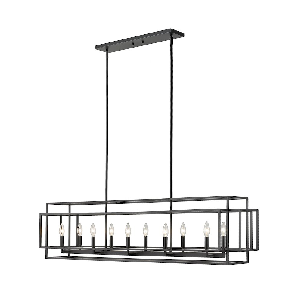 Z-Lite 10 Light Linear Chandelier. Picture 1