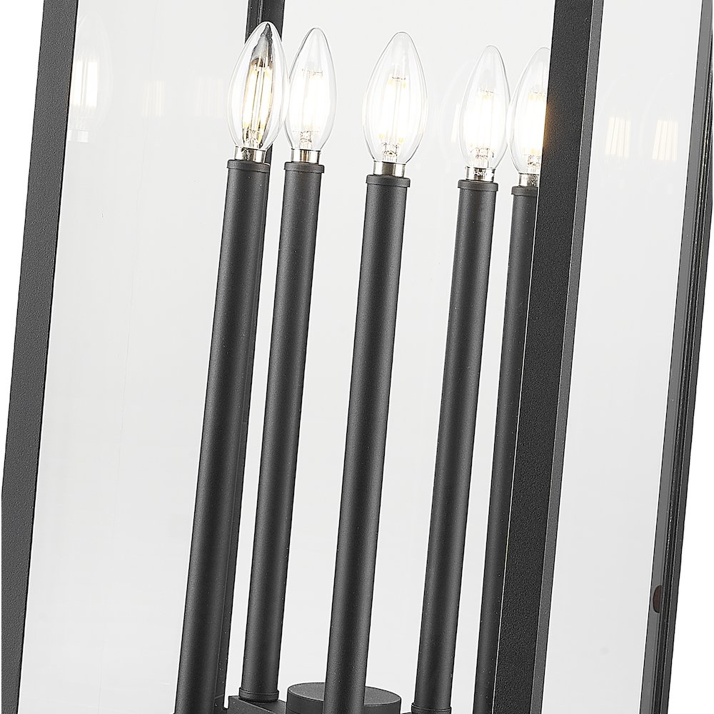 Z-Lite 5 Light Outdoor Pier Mounted Fixture. Picture 4