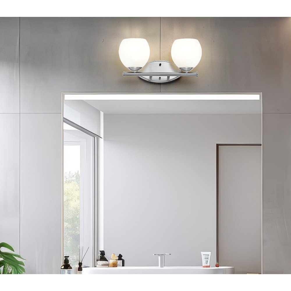 Z-Lite 2 Light Vanity, Brushed Nickel. Picture 6
