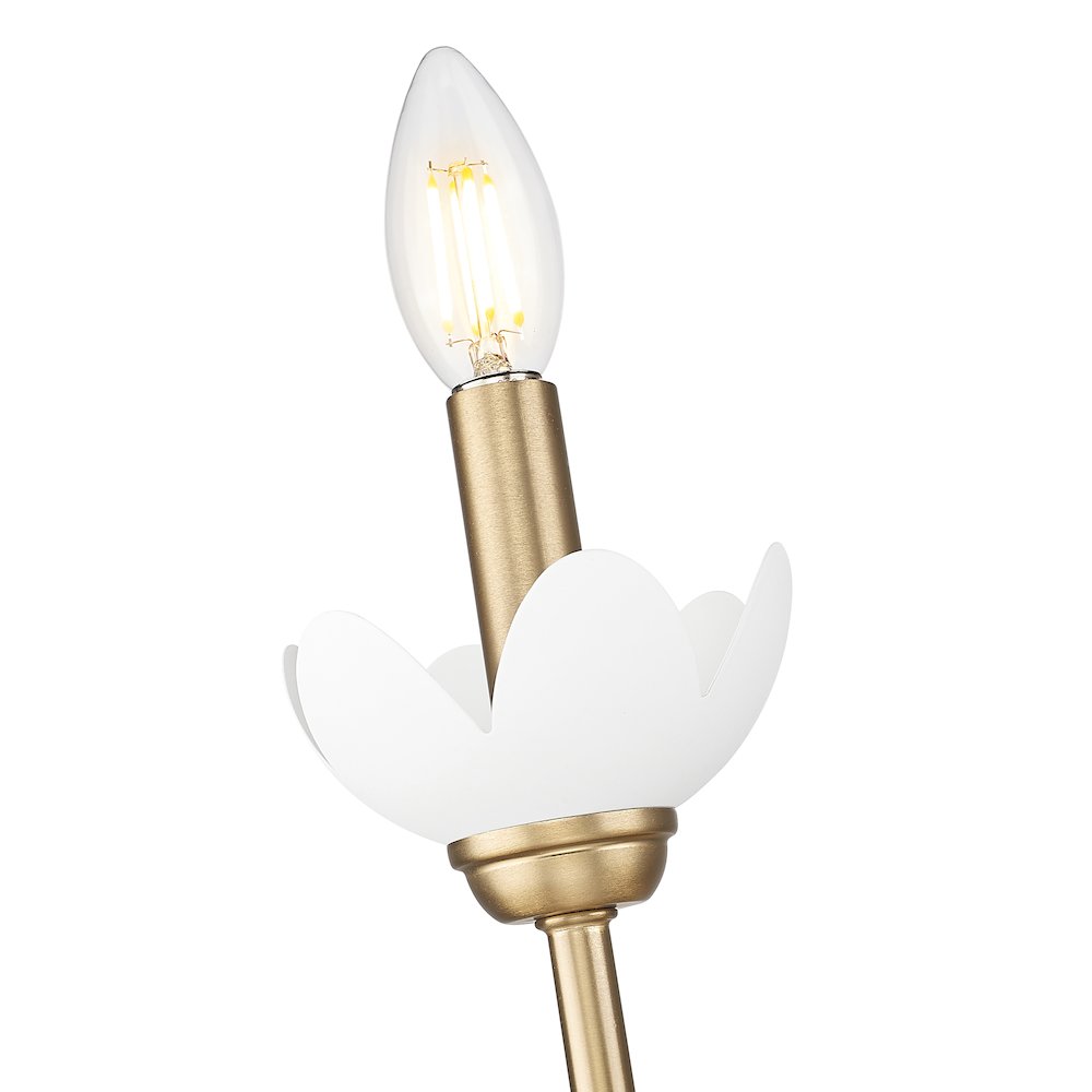 Z-Lite Allistair 1 Light Wall Sconce in Modern Gold color, Steel frame. Picture 4