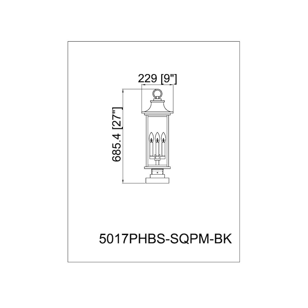 Z-Lite 4 Light Outdoor Pier Mounted Fixture. Picture 8